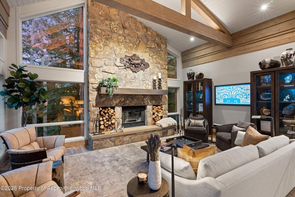 Wood Burning Fireplace