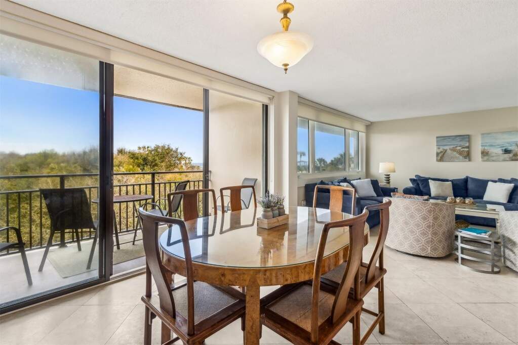 Dining Area with Balcony