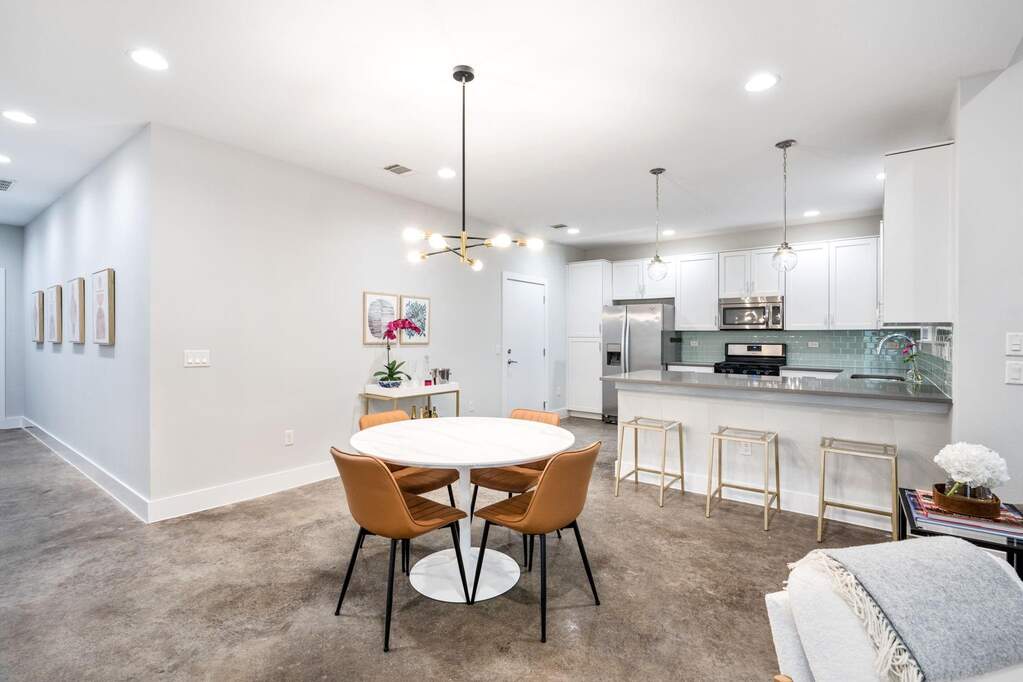 Open-concept living and dining spaces designed for effortless entertaining.