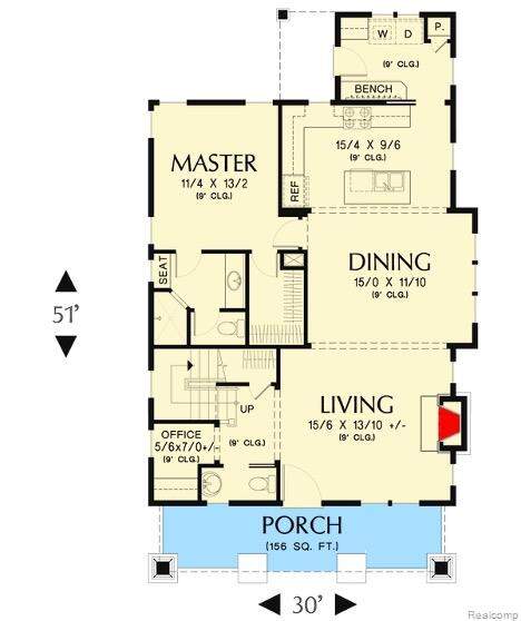 View of floor plan / room layout