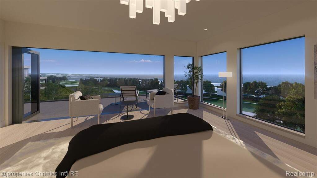 Bedroom with wood finished floors
