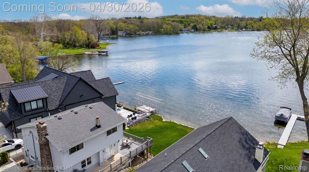 Lake front view of Whitmore Lake