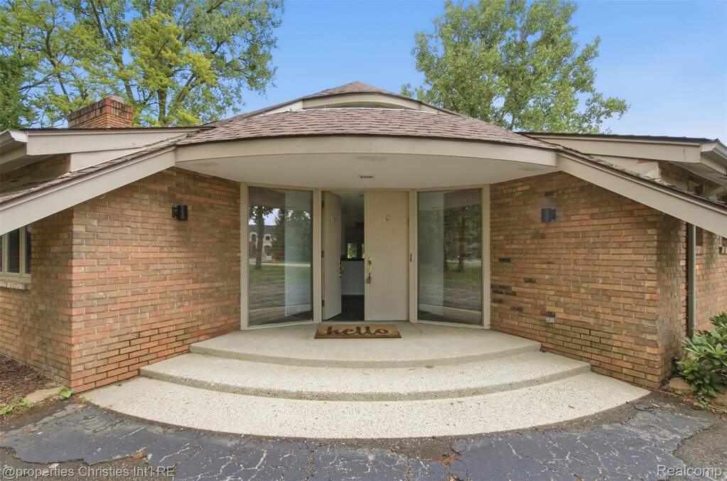 close up of front entrance