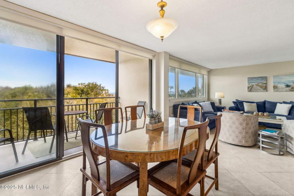 Dining Area with Balcony