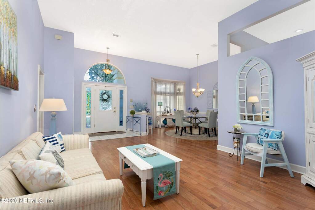 Engineered hard-wood floors, high ceilings with natural light.
