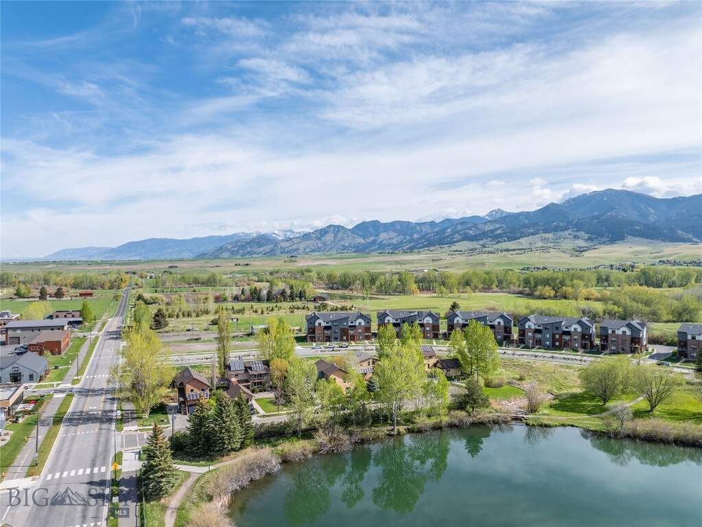 Park-front living with the Bridgers rising behind.