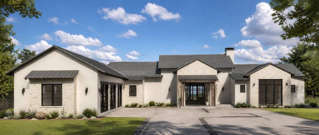 Rendering shown is conceptual only. Builder offers multiple custom designs at a variety of price points, or bring your own builder. To further explore build options by Adam Patterson of Patte