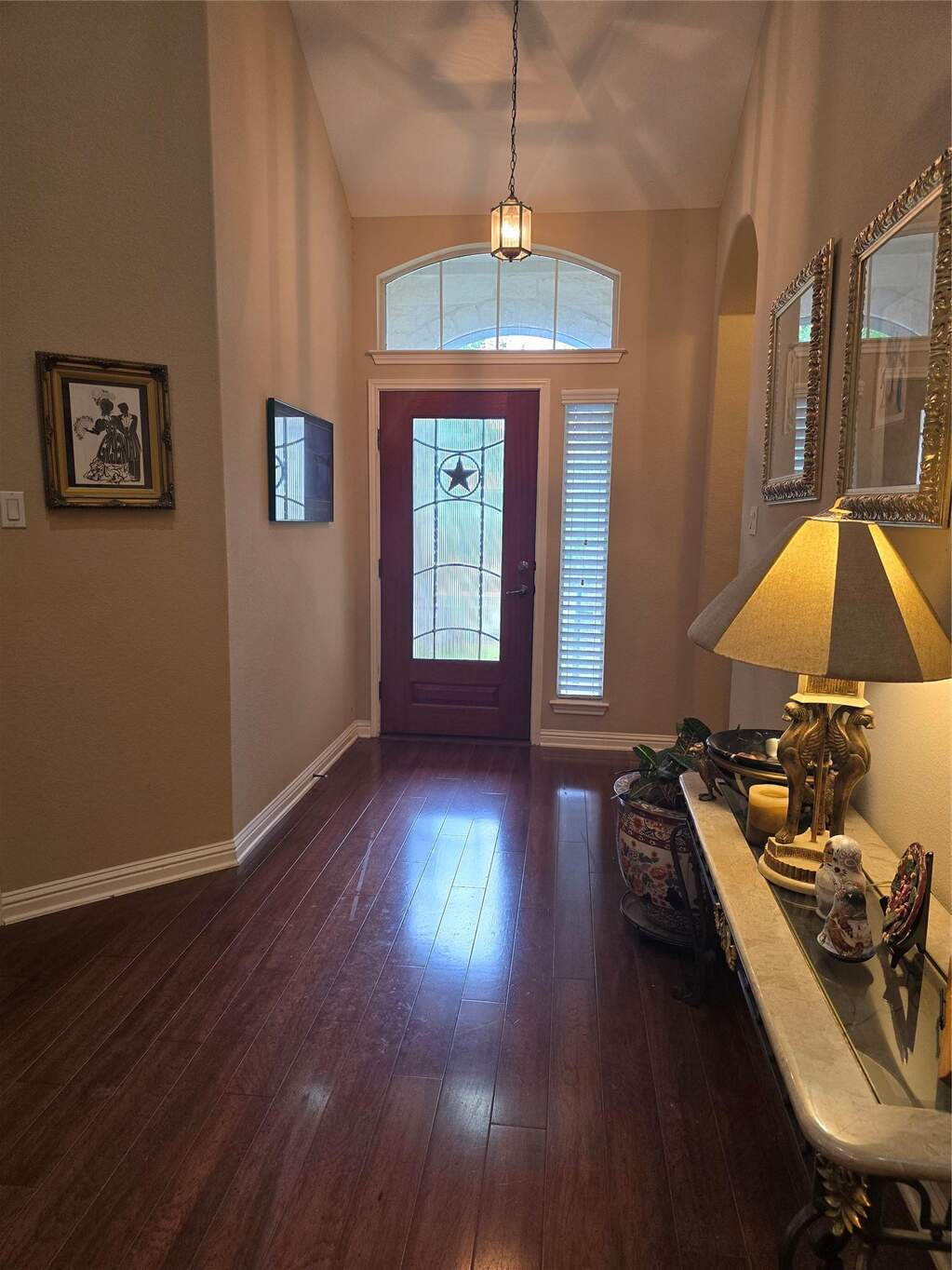 Wood floors throughout downstairs