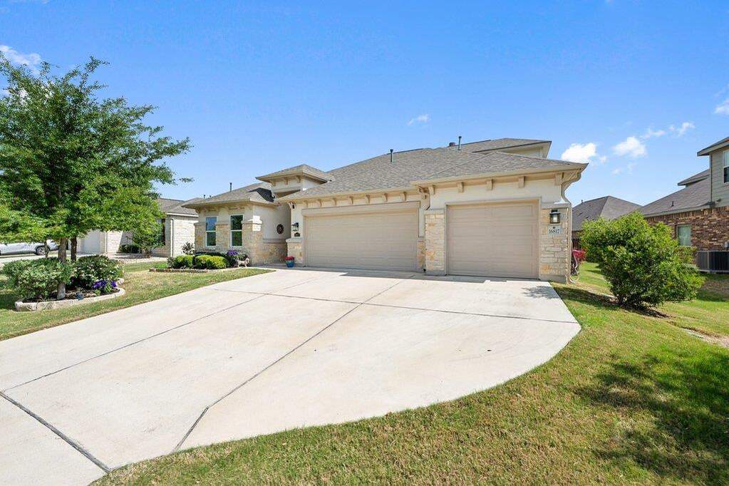 3 car garage with deep 3rd bay