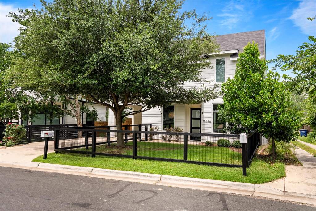 Welcome to this architecturally unique modern Saltbox home in the quiet South Menchaca neighborhood