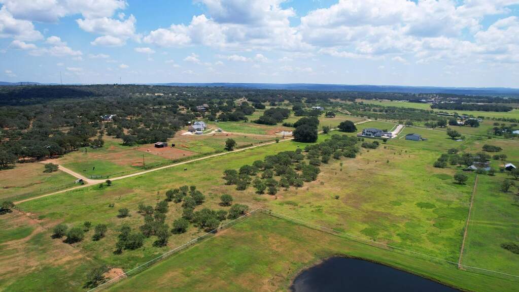 Overview of rural landscape featuring a large body of water
