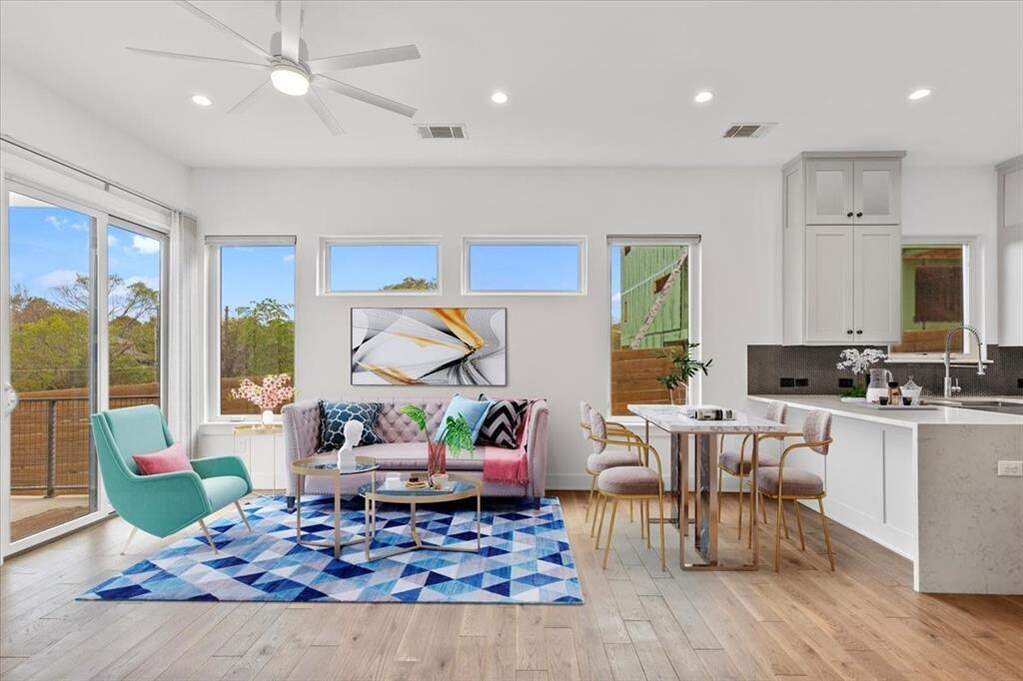 Virtually Staged living room