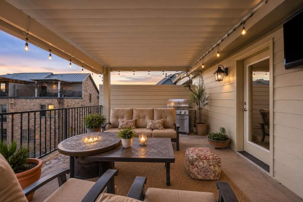 Expansive rooftop terrace perfect for sunset gatherings and relaxing evenings